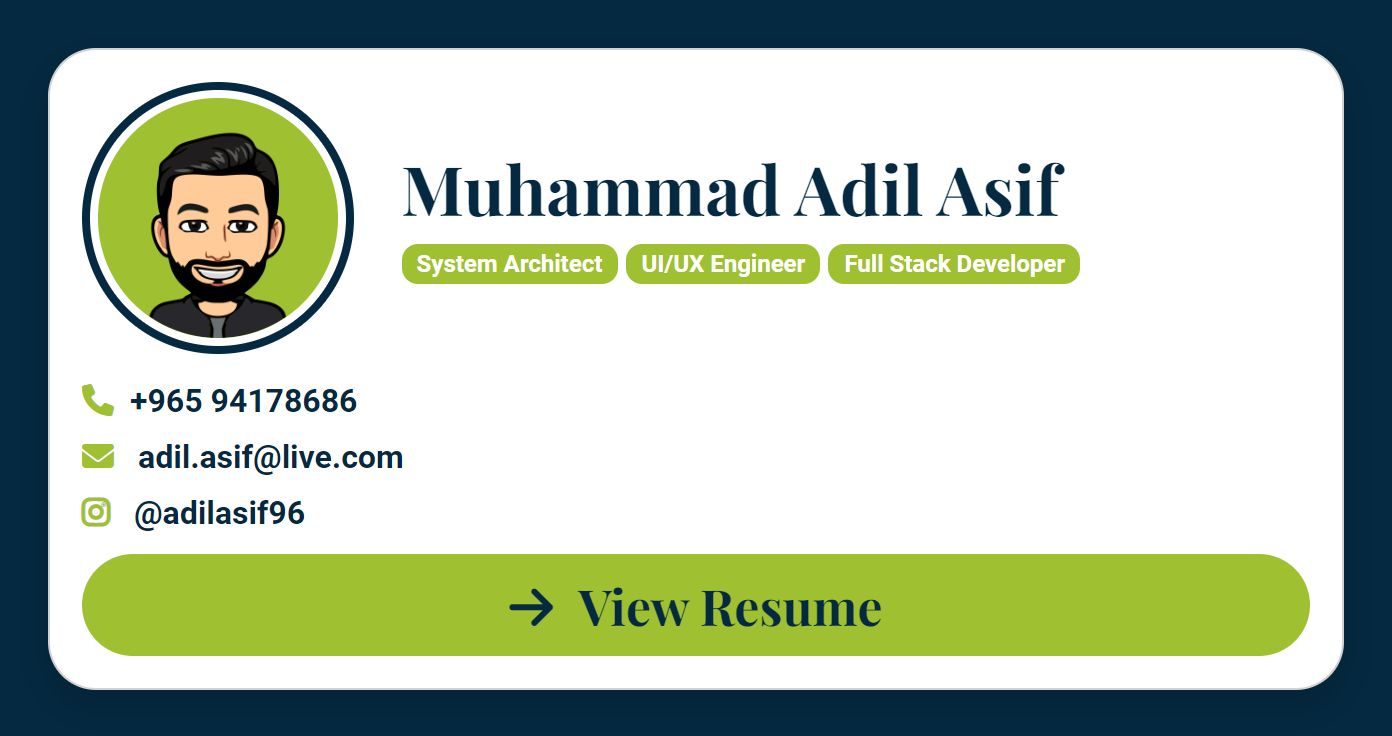 Muhammad Adil Asif || UI/UX Designer